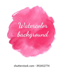 Watercolor vector abstract background. Template for poster or card