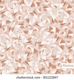 Watercolor vector abstract geometric background with triangles. Hipster seamless pattern. Allover grunge print.