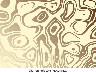 watercolor vector. Abstract marble handmade using the technique of marbling. Brown ink on yellow background. Modern wet background. background for brochures, covers, flyers, invitations, presentations