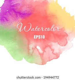 Watercolor vector background