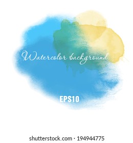 Watercolor vector background