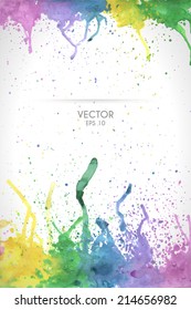 Watercolor vector background