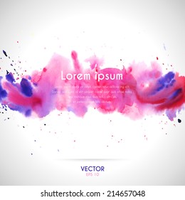 Watercolor vector background