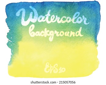 Watercolor vector background 