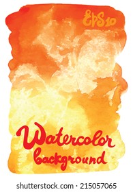 Watercolor vector background 