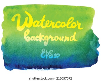 Watercolor vector background 