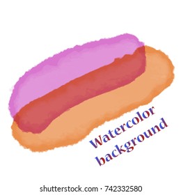 Watercolor vector background.