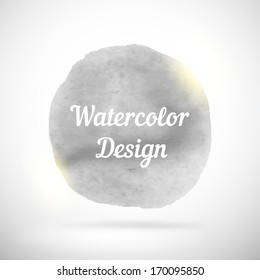 Watercolor vector background. Abstract grunge blob
