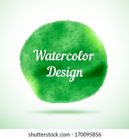 Watercolor vector background. Abstract grunge blob