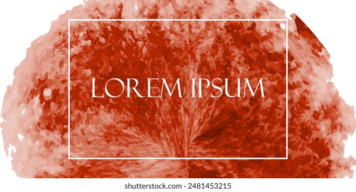 Aquarell Vektorgrafik Hintergrund Abstrakter roter Banner