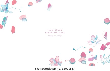 Acuarela. Fondo de Vector de flores de cerezo de acuarela. Fondo de flor de cerezo. Acuarela de flor de cerezo de primavera.