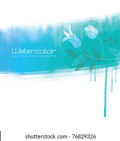 watercolor vector background for cover design