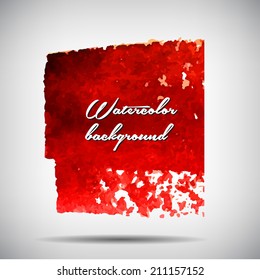 Watercolor vector background. Hand drawing with colored spots and blotches.