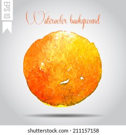 Watercolor vector background. Hand drawing with colored spots and blotches.