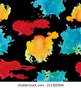 Watercolor vector background. Hand drawing with background