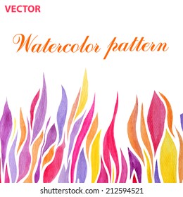 Watercolor vector background. Hand drawing with colored spots and blotches.