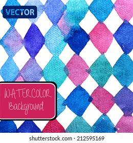 Watercolor vector background. Hand drawing with colored spots and blotches.