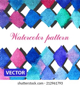 Watercolor vector background. Hand drawing with colored spots and blotches.