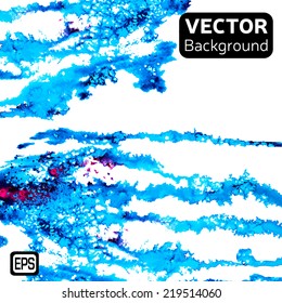 Watercolor vector background. Hand drawing. EPS illustration