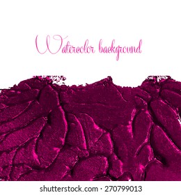 Watercolor vector background. Hand drawing with colored spots and blotches.