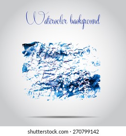 Watercolor vector background. Hand drawing with colored spots and blotches.