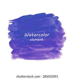 Watercolor vector background. Hand drawing with colored spots and blotches.