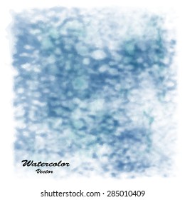 Watercolor vector background. Hand drawing with colored spots and blotches.