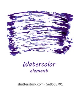 Watercolor vector background. Hand drawing with colored spots and blotches.