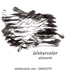 Watercolor vector background. Hand drawing with colored spots and blotches.