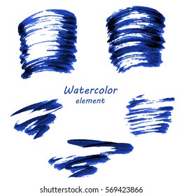 Watercolor vector background. Hand drawing with colored spots and blotches.