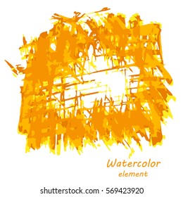 Watercolor vector background. Hand drawing with colored spots and blotches.