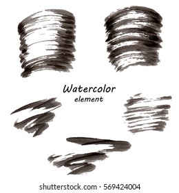 Watercolor vector background. Hand drawing with colored spots and blotches.