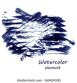 Watercolor vector background. Hand drawing with colored spots and blotches.