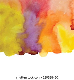 Watercolor vector background. Vector illustration.