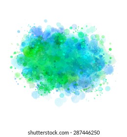 Watercolor vector background. Paint splash. Abstract handmade backdrop. Grunge backdrop. Artistic wallpaper. Aquarelle texture.