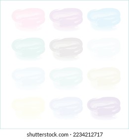 Watercolor. Vector background set. Water Brushes