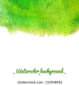 Watercolor vector background with space for text