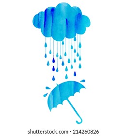 3,546 Umbrella rain watercolor Images, Stock Photos & Vectors ...