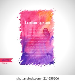 Watercolor vector backgrounds