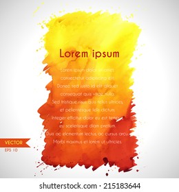 Watercolor vector backgrounds 
