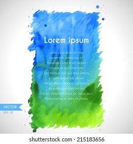 Watercolor vector backgrounds 