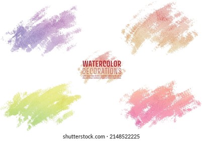 Aquarell-Vektorgrafik-Hintergründe