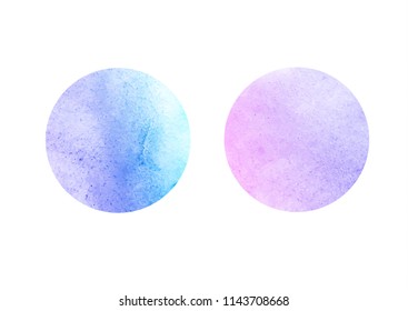 watercolor vector circles