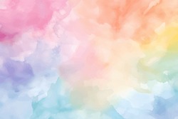 Watercolor Vector Colorful Abstract Background