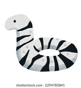 Aquarell-Vektor-süßer Zebraformring
