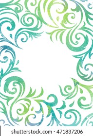 watercolor vector floral abstract background