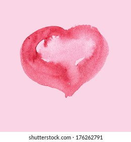 watercolor vector heart