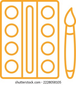 Watercolor vector icon. Can be used for printing, mobile and web applications.