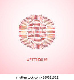 Watercolor. Vector illustration.