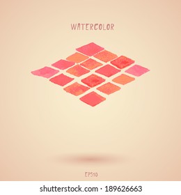 Watercolor. Vector illustration.